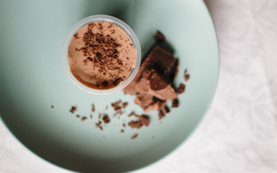 Mousse de chocolate negro y café